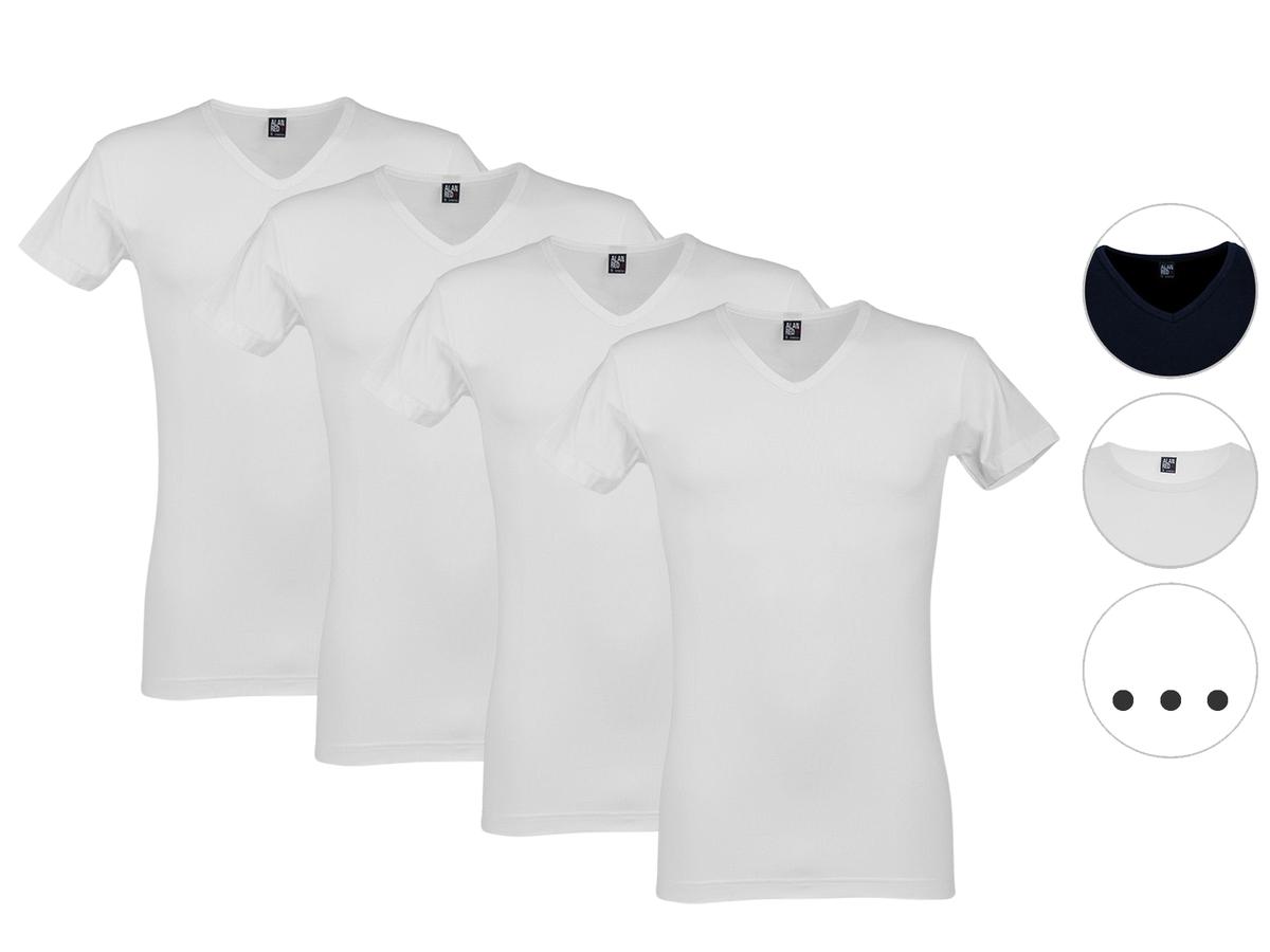 Alan Red Basic T-Shirt - 4-Pack - maat M - Black