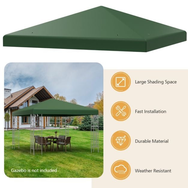 Coast Reservedak voor Tuinpaviljoen - 300x300 cm - Groen
