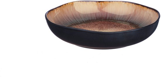 Diep bord IRIS Ø22,5cm - 6 stuks - Wildbruin