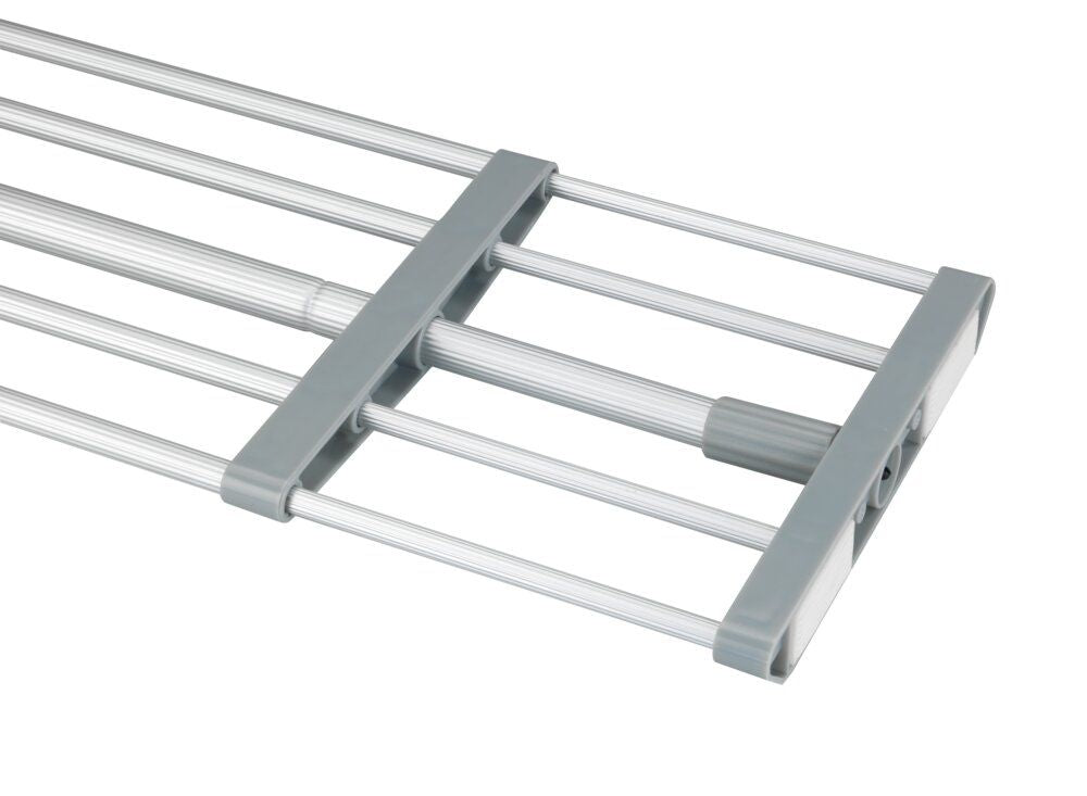 WENKO Telescopisch Klemrek Grijs/Zilver - 70-120 cm - Zonder Boren