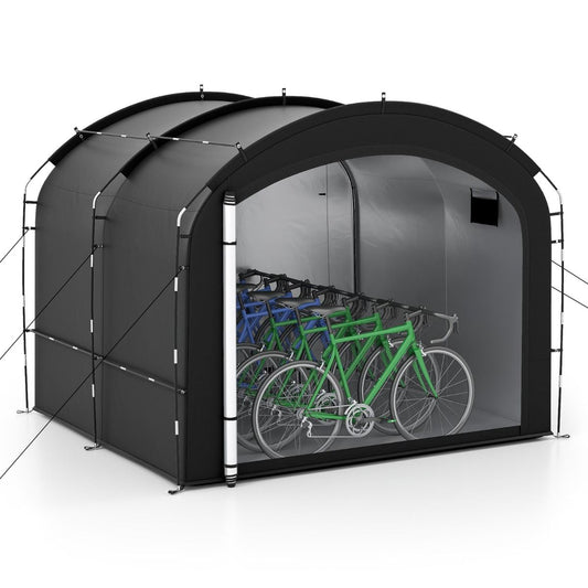 Coast Fietsopslagtent - waterdicht - dubbele ritssluiting - zwart - 254 x 215 x 192 cm