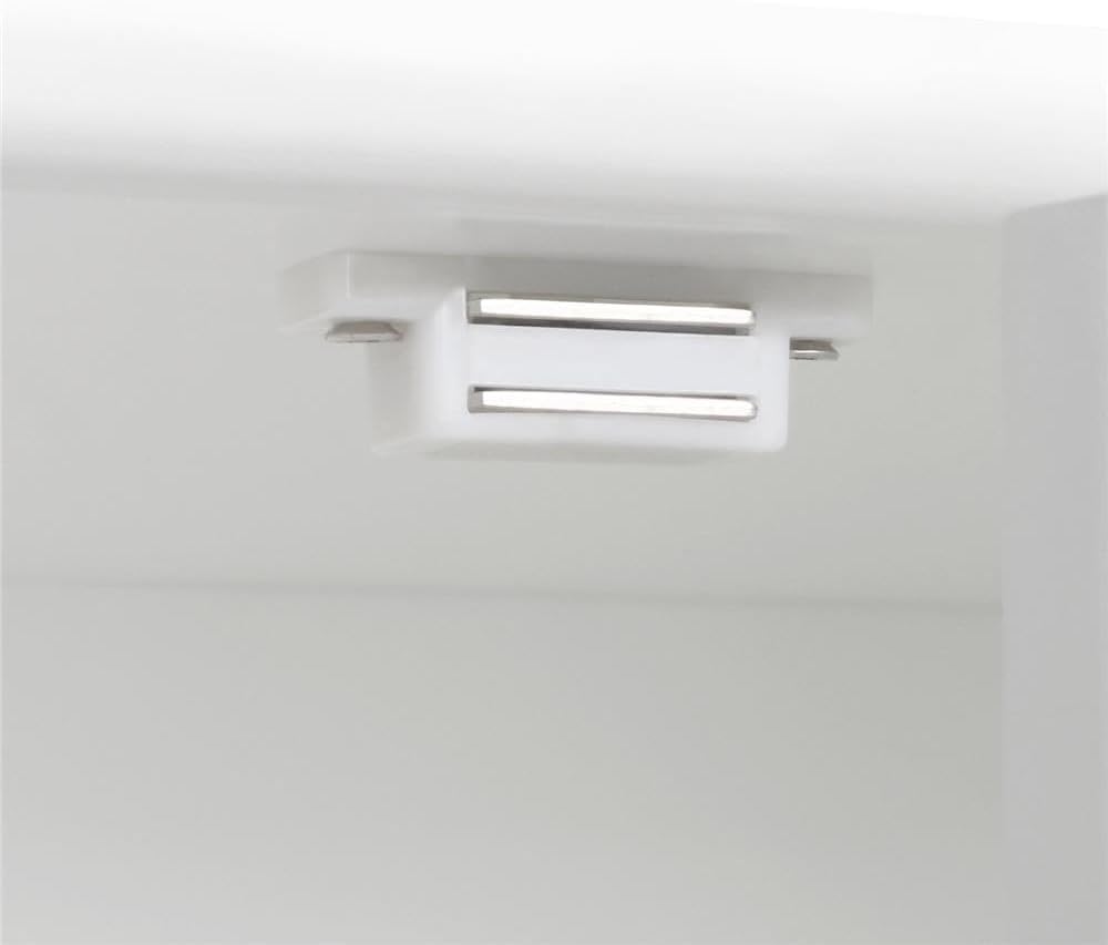 Yaheetech Badkamerkast 60 x 30 x 80 cm - Wit - 2 Deuren - Grote Lade - Verstelbare Planken