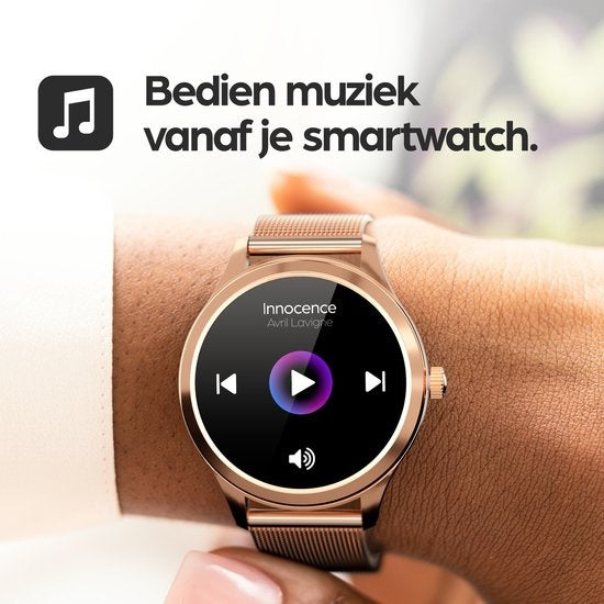 Actyve Smartwatch – Gezondheids- & Sportfuncties – 240 uur batterij – 40 mm – Roségoud