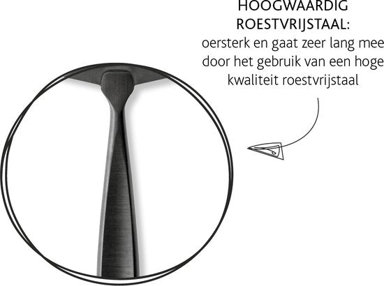 Boska Kaasschaaf Monaco+ Dark - Design kaasschaaf - Kaasschaaf voor harde kaas - Kaasschaaf donker - RVS - Vaatwasserbestendige kaasschaaf - Cadeautip - Keukengerei - Keuken accessoires - 10 jaar garantie