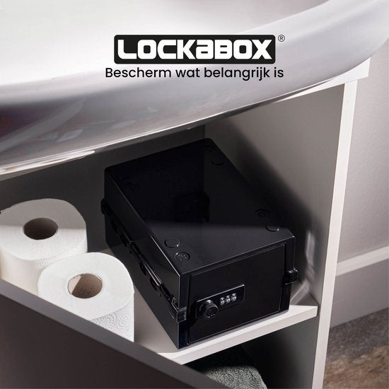 Lockabox Mini™ Opbergbox met Cijferslot – Afsluitbare Medicijnkast – Polycarbonaat Kluis – Koelkast en Diepvries Proof – 3 Liter – 22,3 x 15,4 x 12 cm