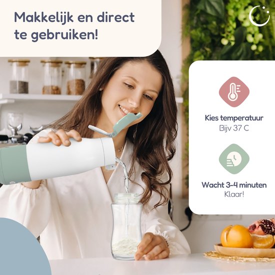 Numsy Thermosfles Flessenwarmer Onderweg - Draadloos - Alle Merken - 350 mL