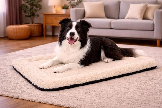 Hondenkussen – Hondenmand – Naya Rechthoekig Beige 100,5x63,5cm – zacht ligcomfort – perfecte pasvorm – duurzaam