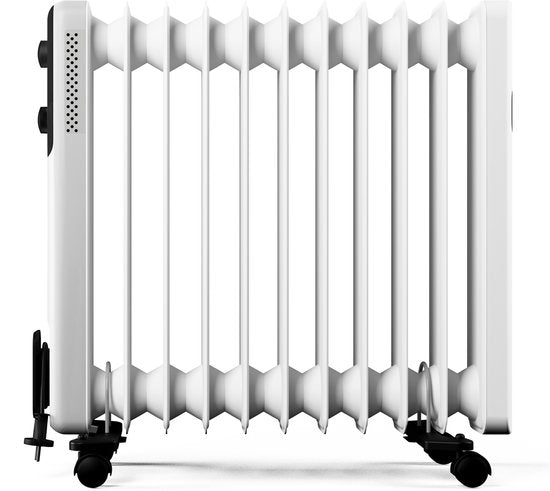 Tristar KA-5381 Oliegevulde Radiator – Elektrische Verwarming 2500W – Geruisloos – Met Thermostaat – Verplaatsbaar – Veilig – 3 Warmtestanden – Mobiele Kachel