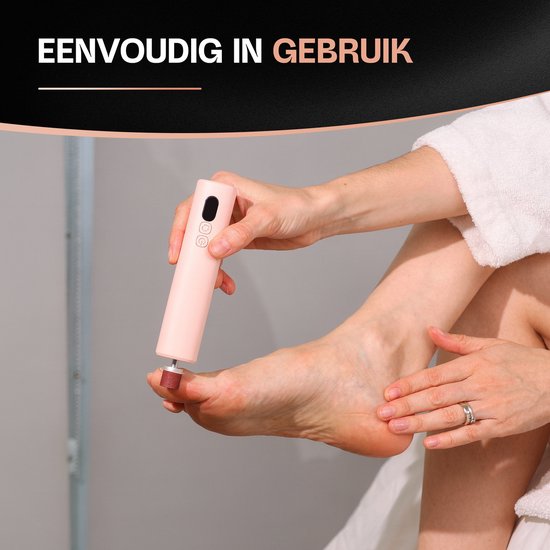 Beeperfect® Elektrische Eeltverwijderaar Pro - Voetvijl - Eeltvijl - 60 Eeltschijven en 20 Schuurrollen - Met Oplaadstation