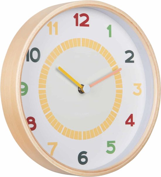Karlsson Wandklok Chico - Multicolor - Ø25cm - Wandklok Scandinavisch