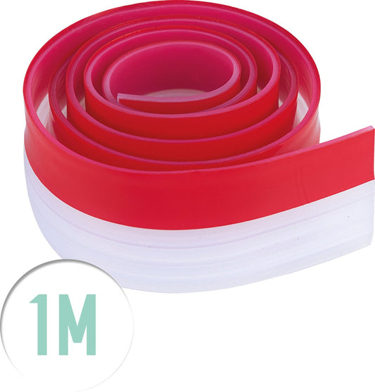 SOLITY® Aanpasbare Tochtstopper - Zelfklevende tochtstrip voor deuren - Transparant - 100 cm x 5 cm