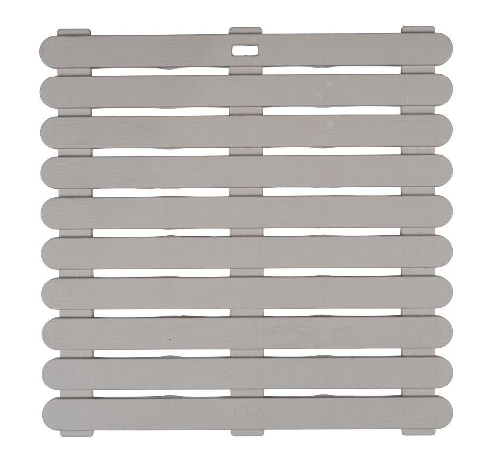 WENKO Indoor & Outdoor Doucherooster Taupe - 55 x 55 cm - Antislip