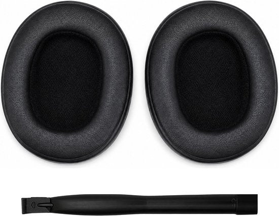 Set Oorkussens voor Skullcandy Koptelefoon - Crusher Oorkussen - Crusher Wireless/Crusher Evo/Crusher ANC/Crusher 360/Hesh 3/Hesh Evo/Hesh ANC/Venue Wireless - Kunstleer met Traagschuim - Zwart