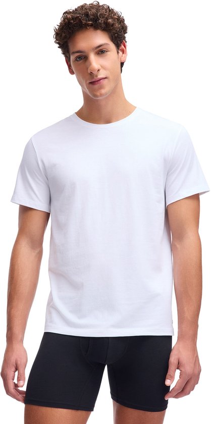 Under Armour Performance Cotton Crew Neck T-Shirt - 4-pack - maat L - White