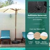 Coast Parasolvoethouder - Vulbaar - 45cm - Geschikt voor 270-300 cm - Zwart