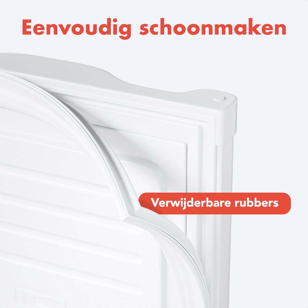 KitchenBrothers Diepvriezer - 64L - Compact Tafelmodel - 3 Vrieslades - Diepvrieskast - Vrijstaand - Wit