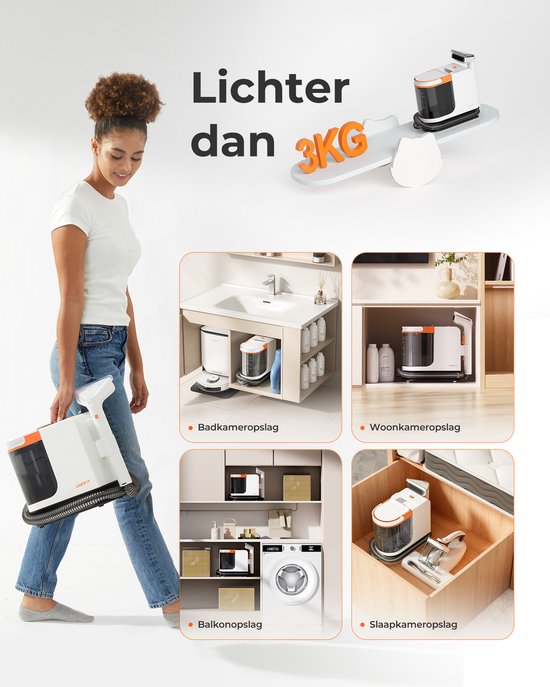 Uwant Was-Stofzuiger B200SE 12000Pa 450W Voor Thuis En Kantoor Multifunctioneel