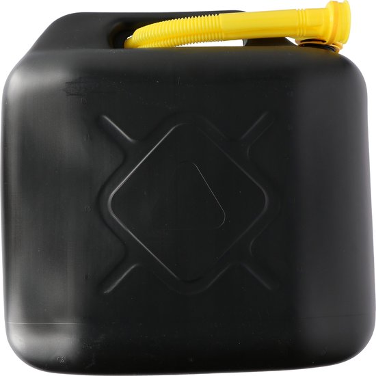 All Ride jerrycan - 20 l - met schenktuit - zwart - voor benzine