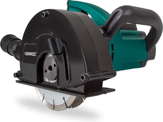 VONROC Muurfrees – max. 29 mm Sleufbreedte – 1700 W – Ø150 mm – Zwart