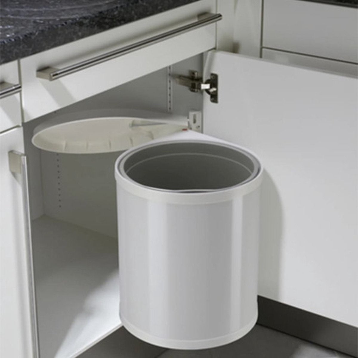 Hailo Compact-Box M Prullenbak - 15 l - Inbouwprullenbak - RVS