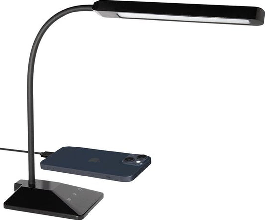 Auronic Bureaulamp - Verstelbaar - LED - Zwart - 66 x 14.5 x 11 cm