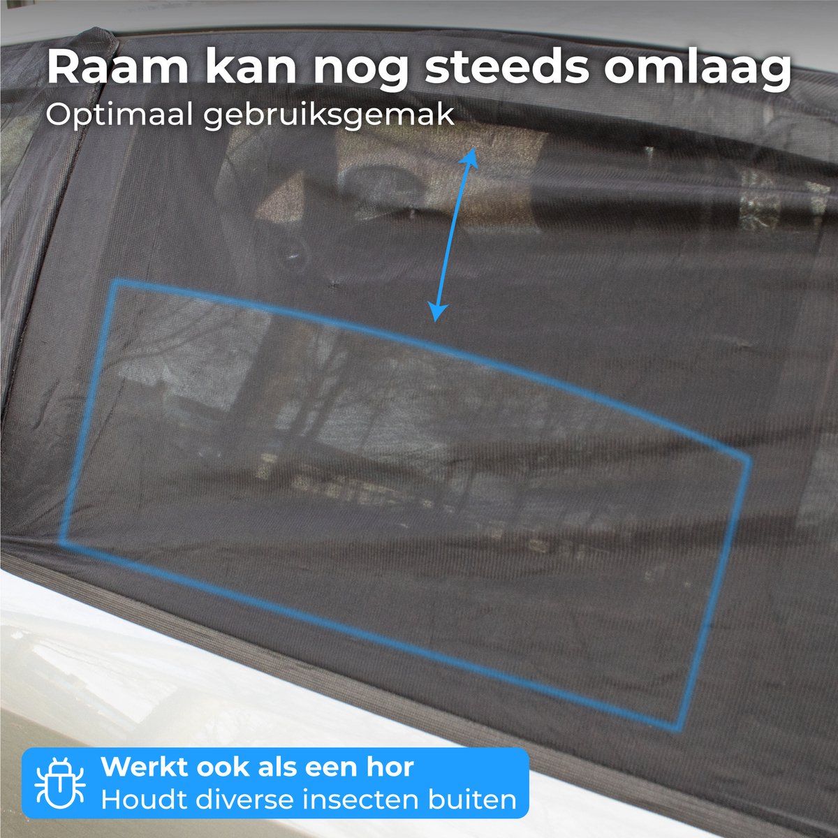 Nuvance - Zonnescherm Auto Baby - Zonneschermen - Zonwering - Zijruit - 2 Stuks - UV Protectie