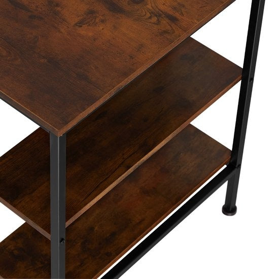 tectake - Bureau Donegal industrial dark computertafel werktafel - 404227