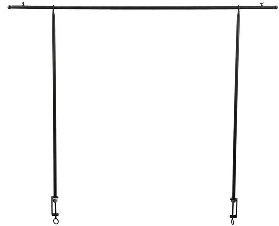 Mica Decorations Tafelklem - H110 x L223-250 cm - Metaal - Zwart