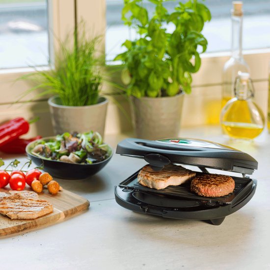Bestron Tosti apparaat - ASM8010 - 760W - 3-in-1 Tosti's, wafels en grillen - Anti aanbaklaag - Grijs - 5 jaar garantie