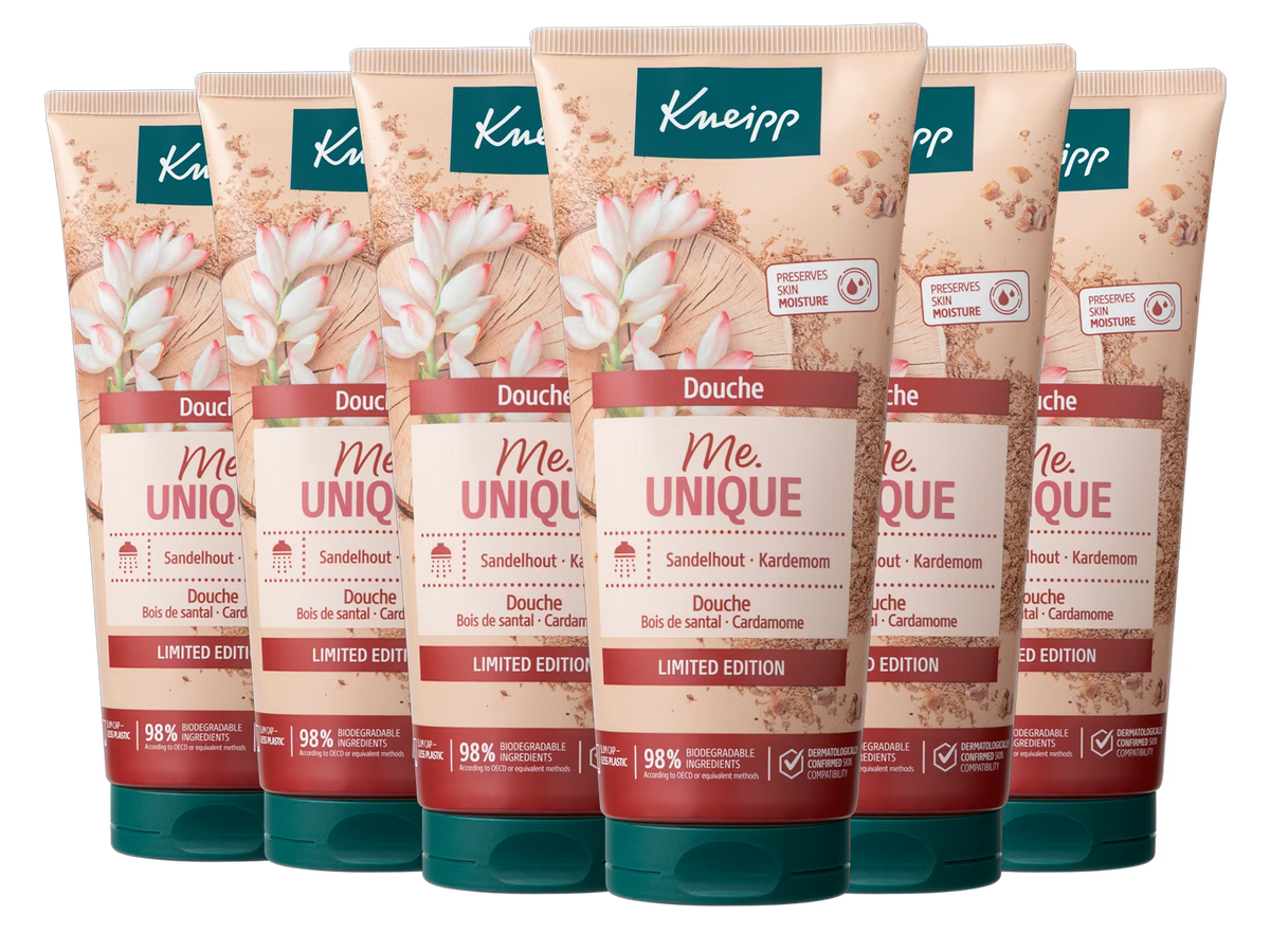 Kneipp Clean Beauty Douchegel Me Unique - Limited Edition - 6 x 200 ml