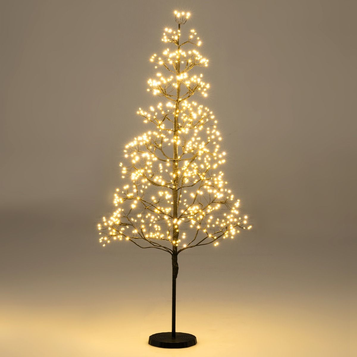 Coast Lichtboom Kunstboom met Verlichting – 120 cm – 800 Warm Witte LED-lampjes – Zwart