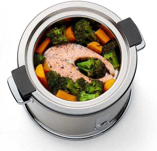 Solis Rice Cooker Multi 8162 - Rijstkoker en Stoomkoker - Voor Alle Soorten Rijst - Stoompan voor Rijst, Groente, Vis en Meer - 650 W - 1.2L