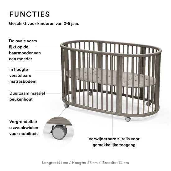 Stokke® Sleepi™ Ledikant V3 - Hazy Grey