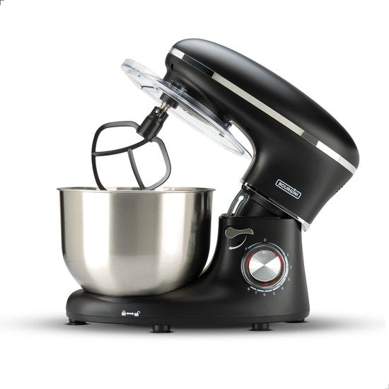 Bourgini Kitchen Chef Plus - XL Keukenmachine - 6.2L mengkom - Keukenrobot - 3 Accessoires - Keukenmixer - 1.2kg pizza/brooddeeg kneden