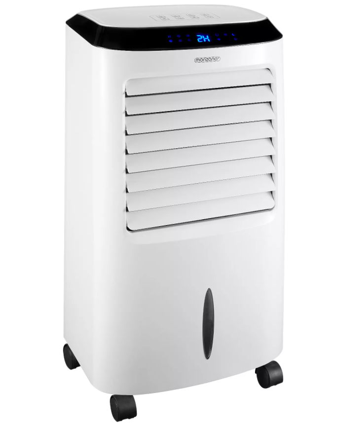 Monzana 4 in 1 Mobiele Aircooler - Wit - ionisator - luchtbevochtiger - afstandsbediening