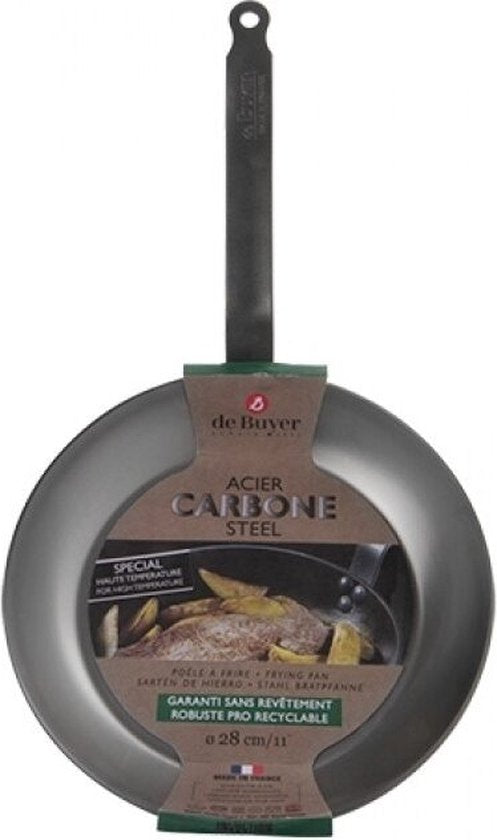 De Buyer Carbone Plus Koekenpan - Ø Bovenaan 28 cm - Plaatstaal