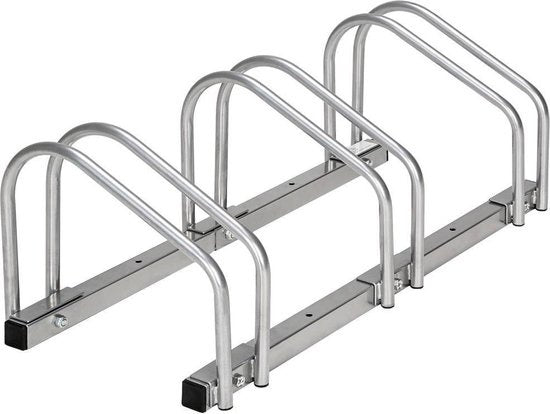 TecTake - fietsenrek voor 3 fietsen - staal - stabiel - 402377