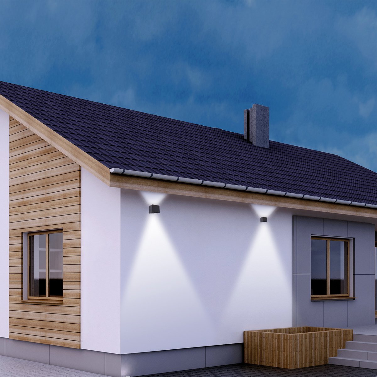 Wandlamp Steinhauer Buitenlampen - Zwart