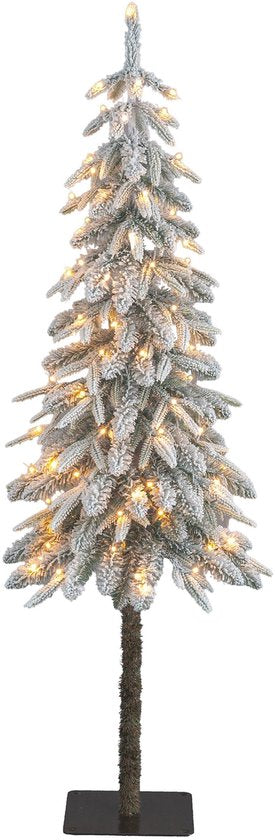 Black Box Trees Kunstkerstboom met Verlichting en Timer- en Dimfunctie - H155 x Ø48 cm - Groen