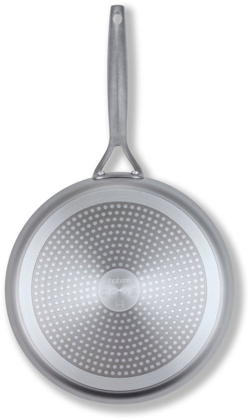 Brabantia Dusk Koekenpan Ø 28cm – 100% PFAS Vrij – Keramische Antiaanbaklaag - Inductie Koekenpan - Vaatwasser- en Ovenbestendig – Grijs