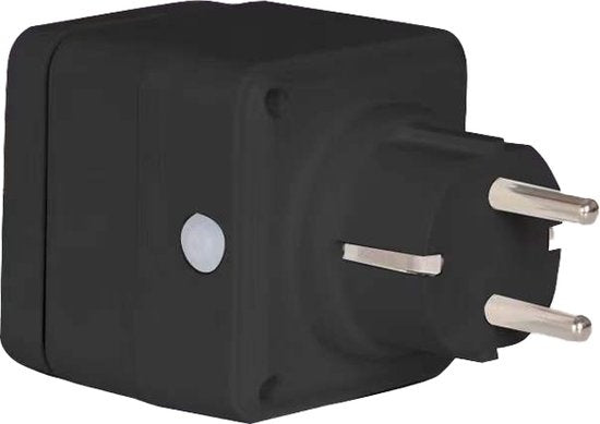 Denver Slimme Stekker met Energiemeter - Randaarde - Tijdschakelaar - Smart plug - Indoor & Outdoor - Met app voor iOS en Android - Amazon Alexa - Google Home - TUYA - Waterproof - PLO118