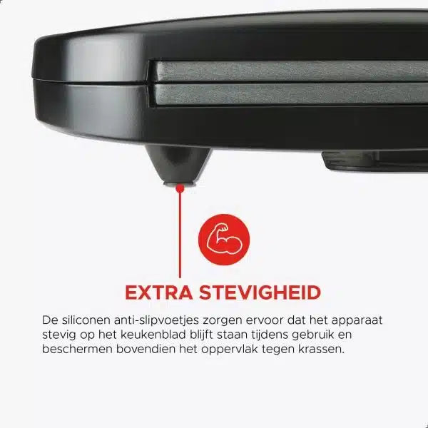 Bourgini Sandwich Maker XXL - Tosti Apparaat - Zwart