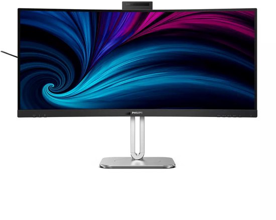 Philips 6000 serie 34B2U6603CH - Gebogen Ultrawide Monitor - Webcam - Thunderbolt 4 - USB-C 100w - Smart KVM - 34 inch