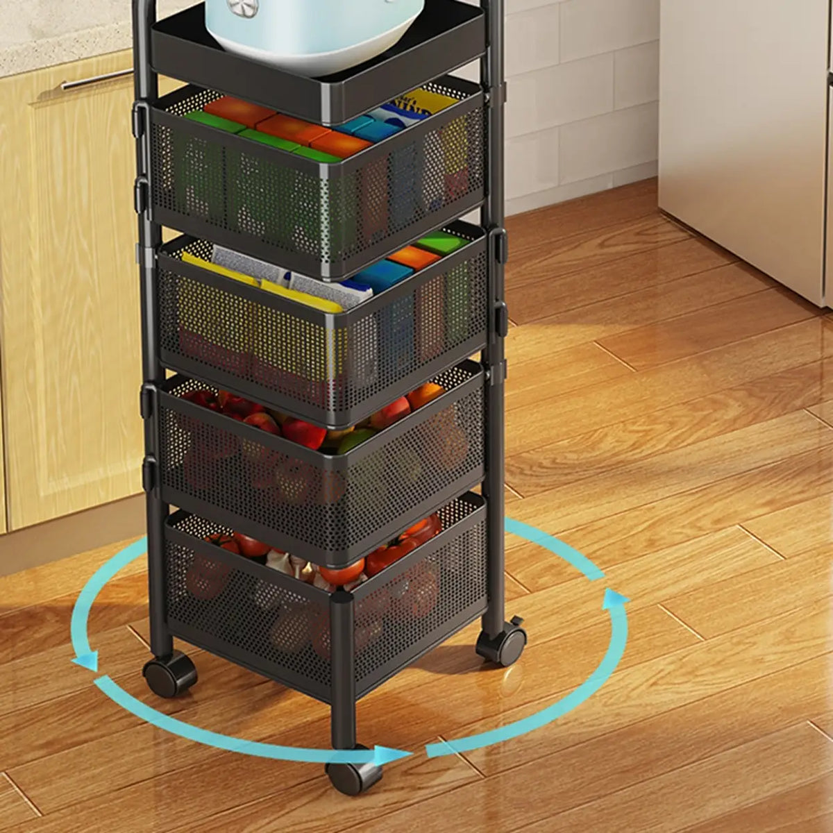 Maxcook MCWA253 Draaibaar Keukenrek - 6 Lagen
