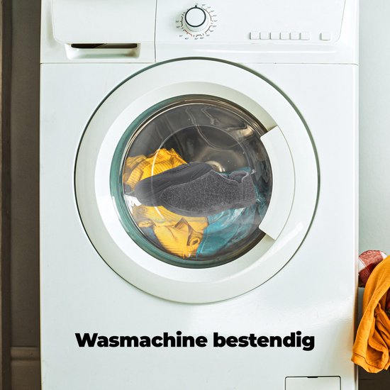 Pantoffels Heren - Sloffen - Zwart - Anti-slip - Maat 44/45 - Comfeet
