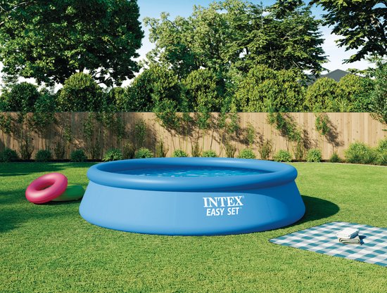 Intex Easy Set Opblaaszwembad Set - Ø 396 x 84 cm met filterpomp