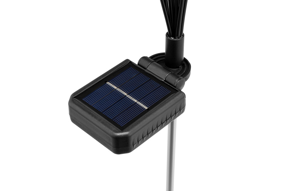 Hortensus Firefly Solar Lights – Set van 2, LED-verlichting & IP44 Waterdicht – 67,5 x 6,5 x 4 cm – Zwart