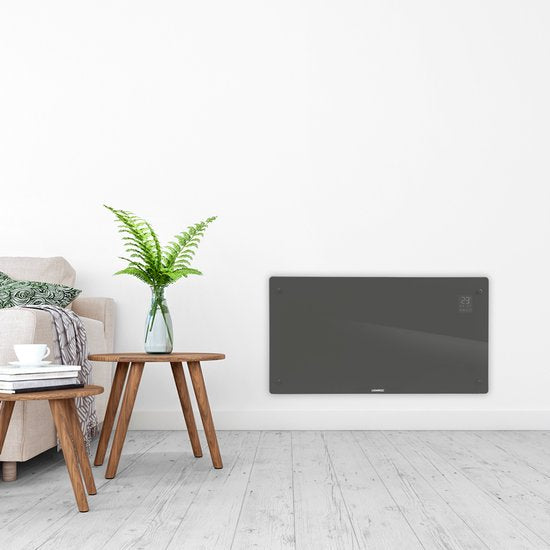 VONROC Convectorkachel Luxe - Elektrisch - Wifi App - 1250-2500W - Instelbaar - 30m2 - Grijs