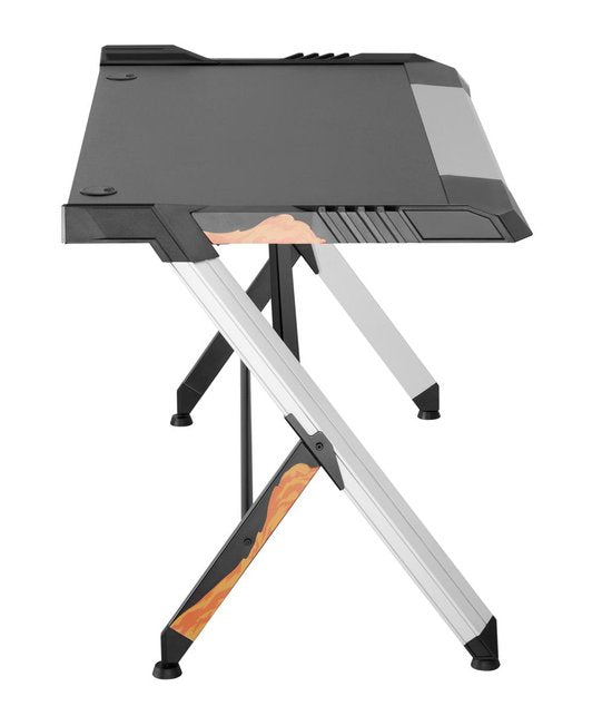 Game bureau - met led verlichting - 130 cm breed