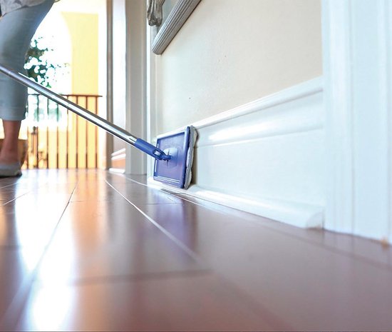 Livington Touchless Mop XXL – zelfreinigende mop – huishoudhulp 2019 - grote capaciteit 7 liter – automatisch dweilsysteem – 360 graden draaiende mop – vloeren schoon maken – makkelijk reinigen